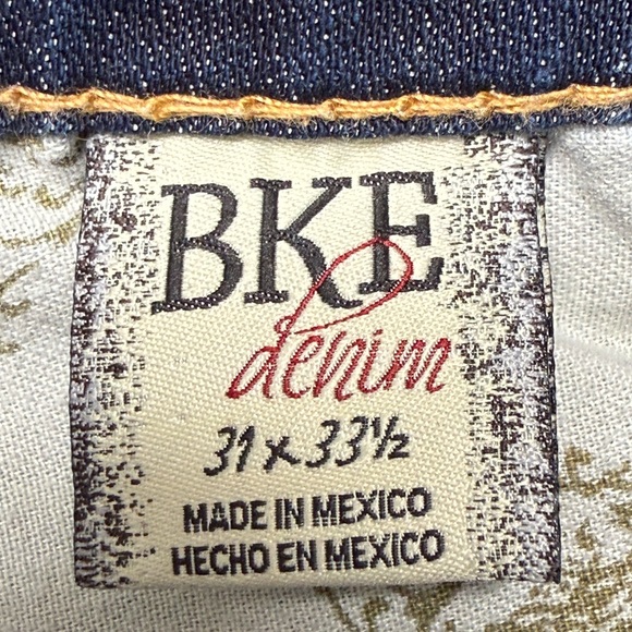 Buckle BKE size 31L Women’s Blue Denim Mid Rise Kate Bootcut Jeans - Picture 8 of 9